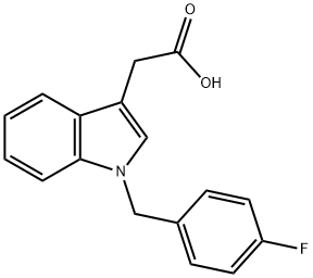 2-[1-(4-氟苄基)-1H-吲哚-3-基]乙酸, 176204-51-6, 结构式