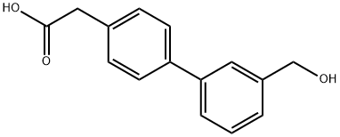 3'-(HYDROXYMETHYL)-BIPHENYL-4-ACETIC ACID Struktur