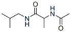 Propanamide,  2-(acetylamino)-N-(2-methylpropyl)- 结构式