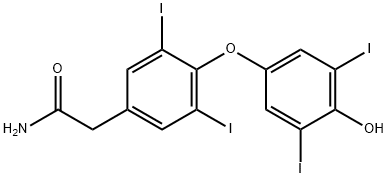 4-(4-Hydroxy-3,5-diiodophenoxy)-3,5-diiodobenzeneacetaMide Struktur