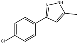 3-(4-CHLOROPHENYL)-5-METHYL-1H-PYRAZOLE,17629-27-5,结构式