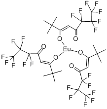 三(6,6,7,7,8,8,8-七氟-2,2-二甲基-3,5-辛二酮铕,17631-68-4,结构式