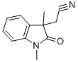 2-(1,3-DIMETHYL-2-OXOINDOLIN-3-YL)ACETONITRILE Structure