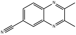 2,3-ジメチルキノキサリン-6-カルボニトリル 化学構造式