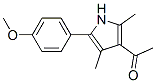 1-[5-(4-METHOXY-PHENYL)-2,4-DIMETHYL-1H-PYRROL-3-YL]-ETHANONE,176375-77-2,结构式