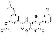 176378-99-7 Benzamide,  3,5-bis(acetyloxy)-N-[6-amino-1-(3-chlorophenyl)-1,2,3,4-tetrahydro-3-methyl-2,4-dioxo-5-pyrimidinyl]-