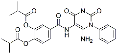 176379-58-1 Propanoic  acid,  2-methyl-,  4-[[(6-amino-1,2,3,4-tetrahydro-3-methyl-2,4-dioxo-1-phenyl-5-pyrimidinyl)amino]carbonyl]-1,2-phenylene  ester  (9CI)