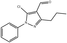 5-CHLORO-1-PHENYL-3-PROPYL-1H-PYRAZOLE-4-CARBOXALDEHYDE,176387-54-5,结构式