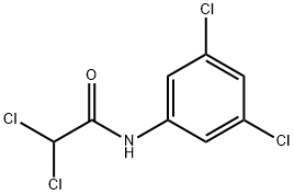2,2-ジクロロ-N-(3,5-ジクロロフェニル)アセトアミド 化学構造式
