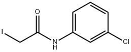 N-(3-クロロフェニル)-2-ヨードアセトアミド 化学構造式