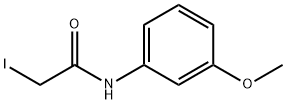 2-ヨード-N-(3-メトキシフェニル)アセトアミド 化学構造式