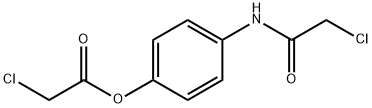 对-氯乙酰氧基-2-氯乙酰苯胺,17641-10-0,结构式