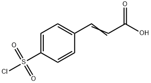 3-(4-CHLOROSULFONYL-PHENYL)-ACRYLIC ACID Struktur
