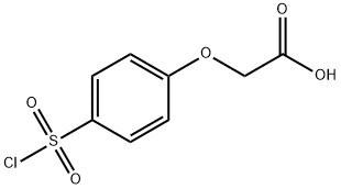 2-(4-(氯磺酰基)苯氧基)乙酸, 17641-39-3, 结构式