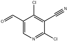 2,4-二氯-5-甲酰基吡啶-3-甲腈, 176433-56-0, 结构式