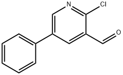 2-CHLORO-5-PHENYLPYRIDINE-3-CARBOXALDEH& Struktur