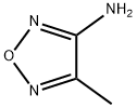 3-メチル-4-アミノ-1,2,5-オキサジアゾール 化学構造式