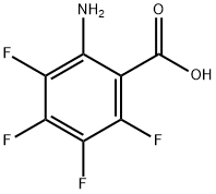 2-アミノ-3,4,5,6-テトラフルオロ安息香酸 化学構造式