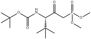 DIMETHYL ((3S)-4,4-DIMETHYL-3-(BOC-AMINO)-2-OXOPENTYL)-PHOSPHONATE Structure