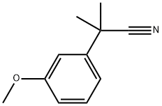 2-(3-甲氧基苯基)-2-甲基丙腈,17653-93-9,结构式