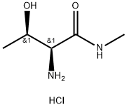 H-THR-NHME HCL 结构式