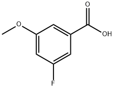 3-フルオロ-5-メトキシ安息香酸 化学構造式