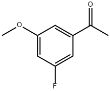 1-(3-フルオロ-5-メトキシフェニル)エタノン 化学構造式