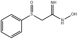 2-(PHENYLSULFINYL)ACETAMIDOXIME Structure