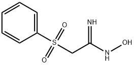 N'-HYDROXY-2-(PHENYLSULFONYL)ETHANIMIDAMIDE Structure