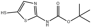 Carbamic  acid,  (5-mercapto-2-thiazolyl)-,  1,1-dimethylethyl  ester  (9CI) 化学構造式