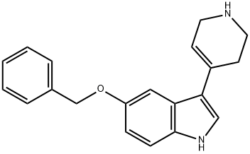 5-(Benzyloxy)-3-(1,2,3,6-tetrahydropyridin-4-yl)-1H-indole 结构式