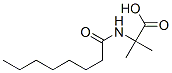 Alanine,  2-methyl-N-(1-oxooctyl)- Struktur