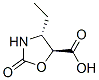 5-Oxazolidinecarboxylicacid,4-ethyl-2-oxo-,trans-(9CI) 化学構造式