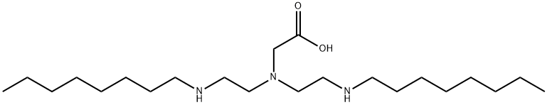N,N-bis[2-(octylamino)ethyl]glycine Struktur