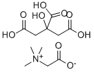 柠檬酸甜菜碱, 17671-50-0, 结构式