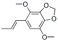 4,7-ジメトキシ-5-[(E)-1-プロペニル]-1,3-ベンゾジオキソール 化学構造式
