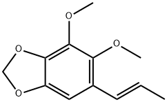 4,5-Dimethoxy-6-[(E)-1-propenyl]-1,3-benzodioxole Struktur