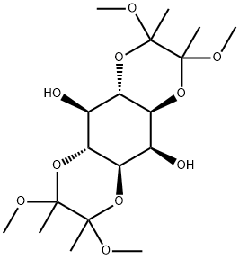 1,6:3,4-BIS-O-(2,3-DIMETHOXYBUTANE-2,3-DIYL)-MYO-INOSITOL, 176798-27-9, 结构式
