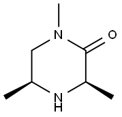 Piperazinone, 1,3,5-TriMethyl- (3R-Cis)- (9CI) 化学構造式