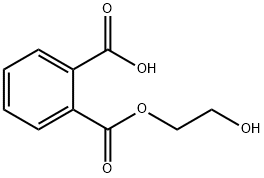 1,2-ベンゼンジカルボン酸水素1-(2-ヒドロキシエチル) 化学構造式
