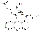 N-(3-dimethylaminopropyl)-N-(4-methyl-1-nitro-acridin-9-yl)hydroxylami ne dihydrochloride 化学構造式