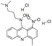 N-(3-dimethylaminopropyl)-N-(4-methyl-1-nitro-acridin-9-yl)hydroxylami ne dihydrochloride Structure