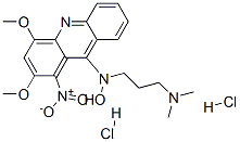 N-(2,4-dimethoxy-1-nitro-acridin-9-yl)-N-(3-dimethylaminopropyl)hydrox ylamine dihydrochloride Structure