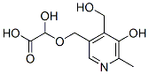 [[5-ヒドロキシ-4-(ヒドロキシメチル)-6-メチル-3-ピリジル]メトキシ]ヒドロキシ酢酸 化学構造式