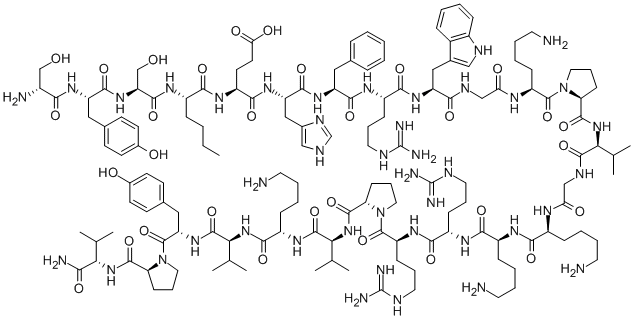 正亮克肽, 17692-62-5, 结构式
