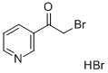3-(2-溴乙酰基)吡啶氢溴酸盐,17694-68-7,结构式