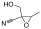 Oxiranecarbonitrile,  2-(hydroxymethyl)-3-methyl-  (9CI) 化学構造式