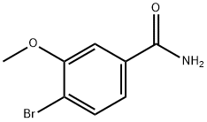 4-溴-3-甲氧基苯甲酰胺, 176961-57-2, 结构式