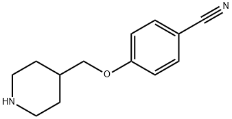 4-(Piperidin-4-ylmethoxy)-benzonitrile Structure