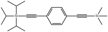 4-((三异丙硅乙炔基)苯乙炔基)三甲基硅烷,176977-34-7,结构式